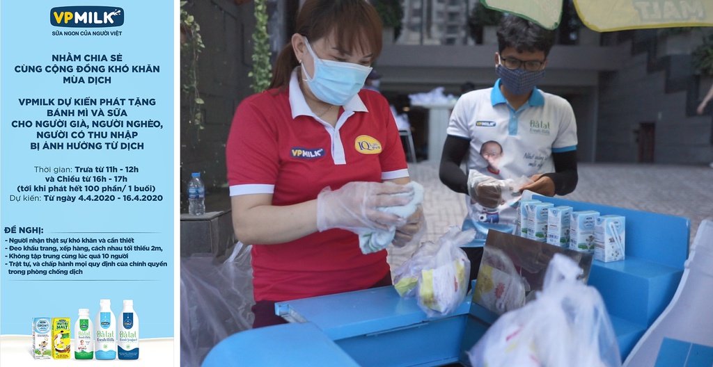 VPMILK TẶNG 2.400 SUẤT ĂN CHO BÀ CON LAO ĐỘNG NGHÈO NHỮNG NGÀY CÁCH LY XÃ HỘI image
